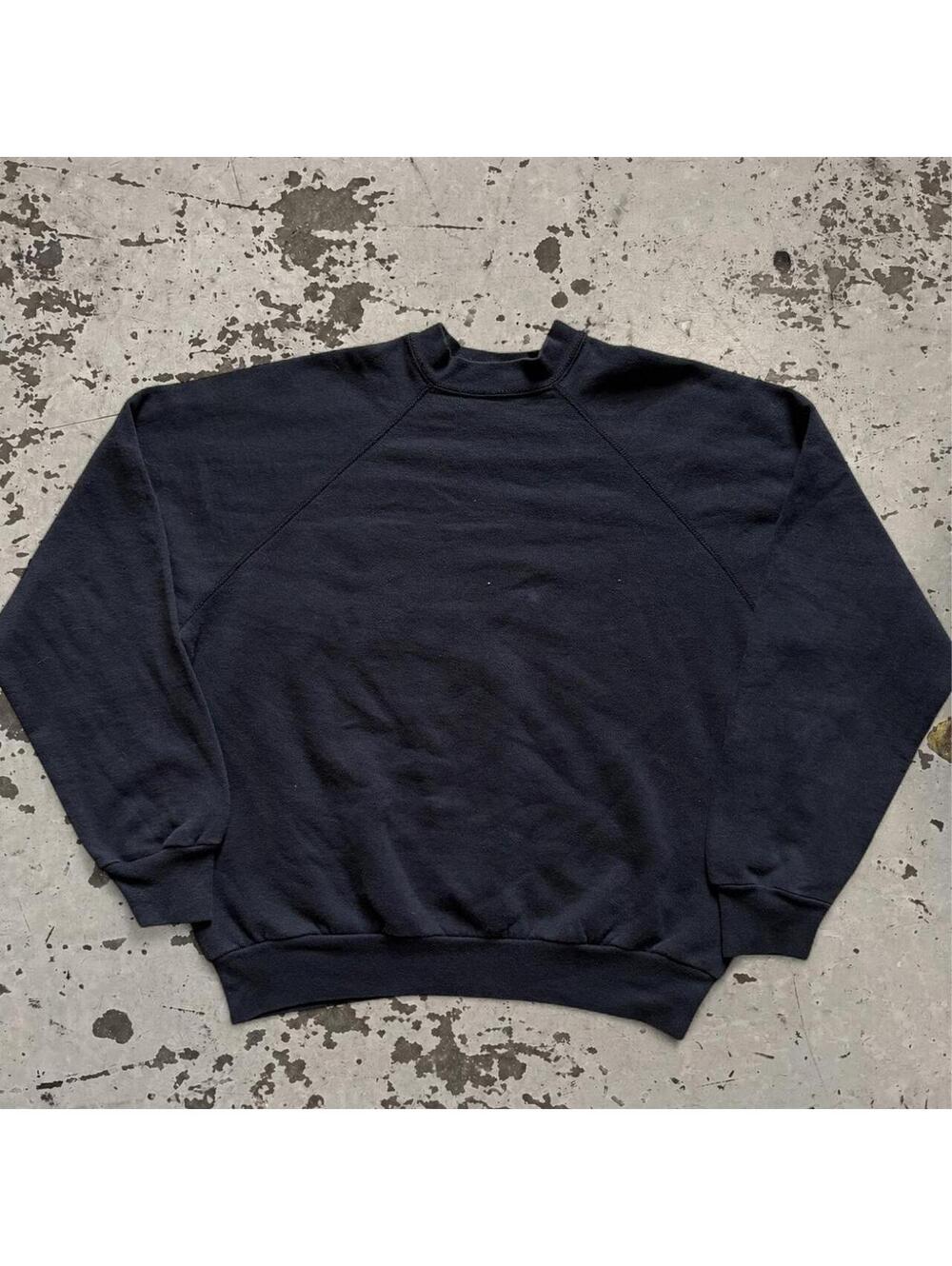 Vintage 90s Mens Tultex Black Sweatshirt SIze M